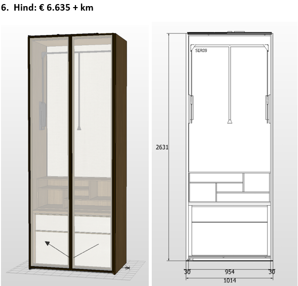 MOLTENI&C garderoob "Gliss Master Sistema 7"