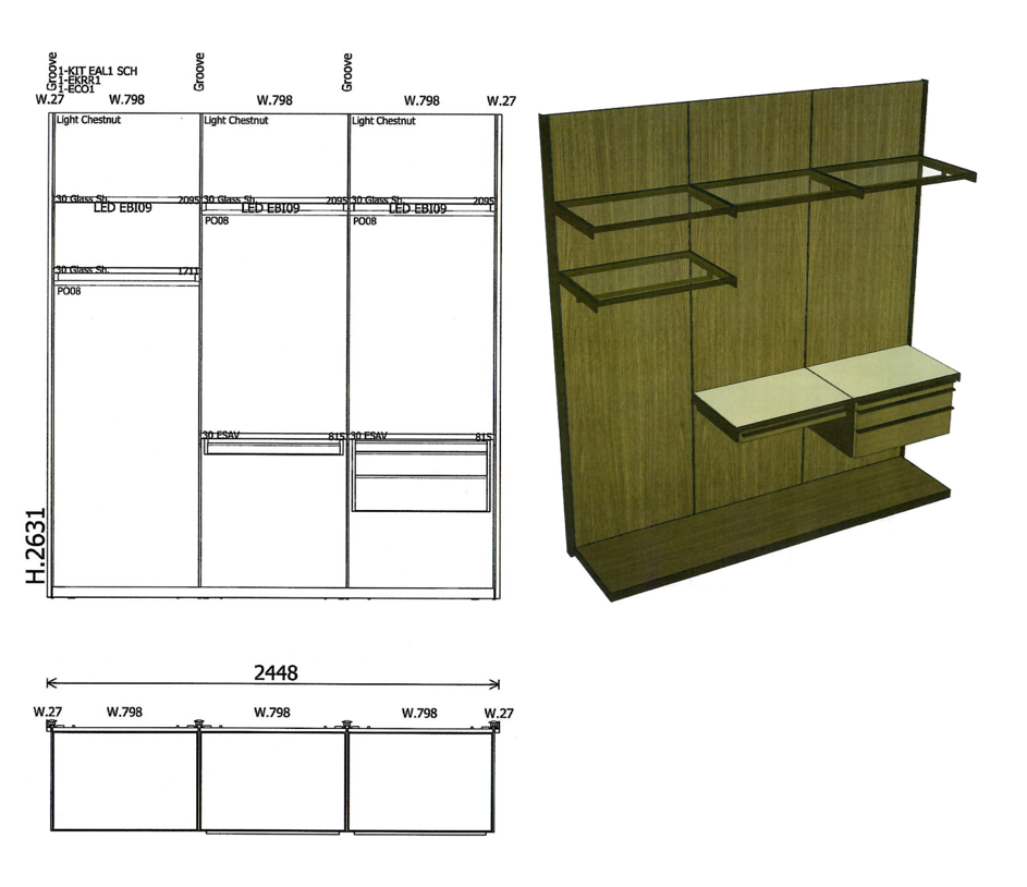 MOLTENI&C walk-in garderoob "Master Dressing"